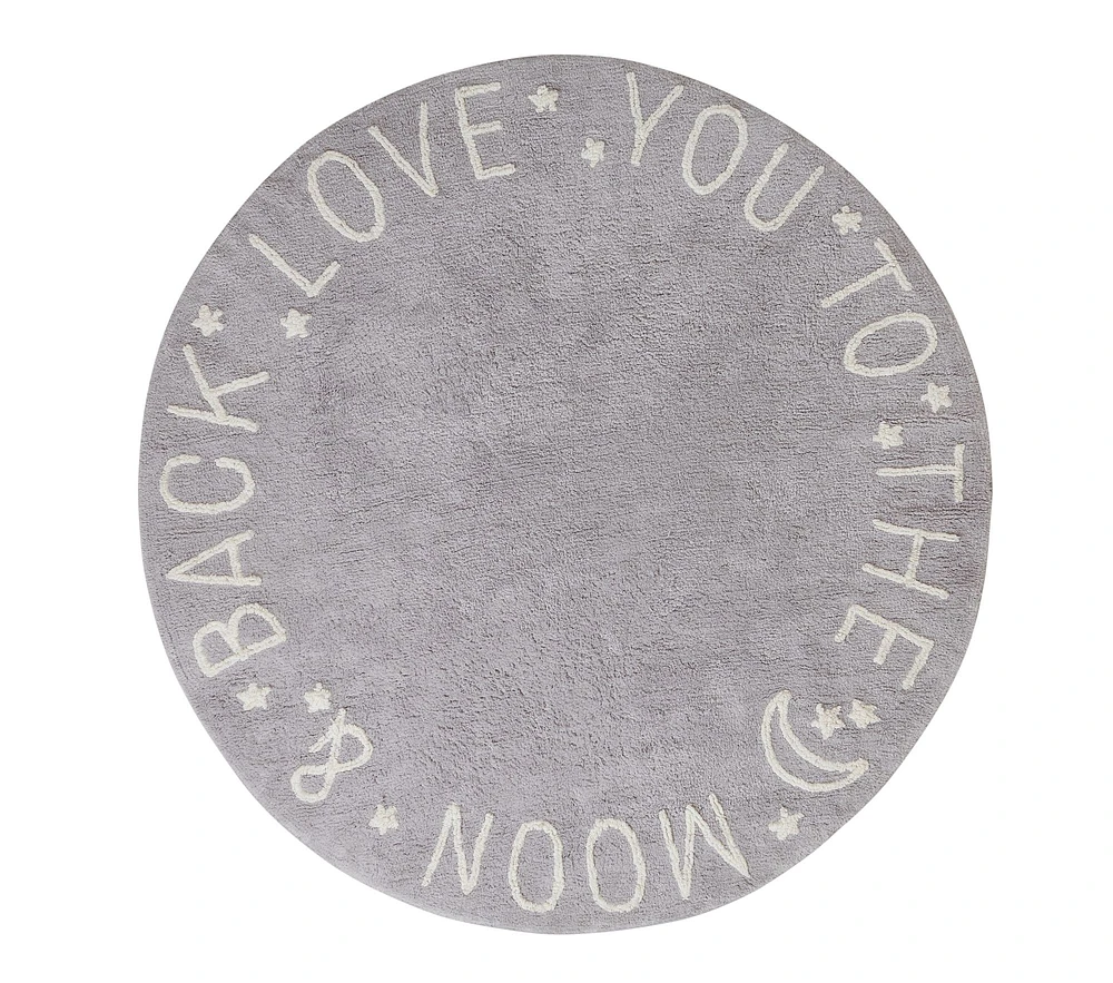 Sweet Moon Sentiment Washable Rug