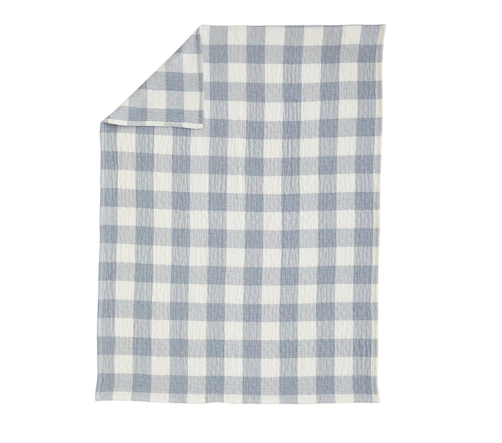 Buffalo Check Organic Muslin Baby Blanket