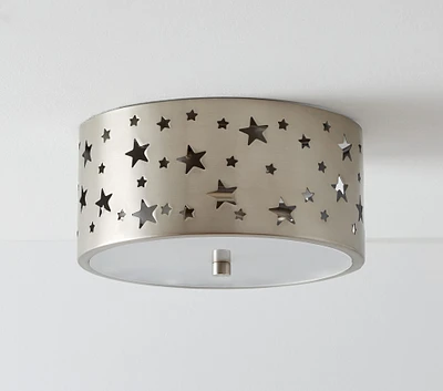 Metal Star Cutout Flush Mount (12")