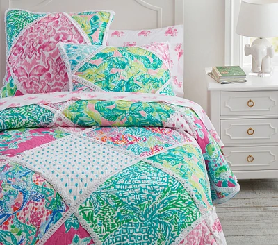 Lilly Pulitzer Party Patchwork Quilt & Shams