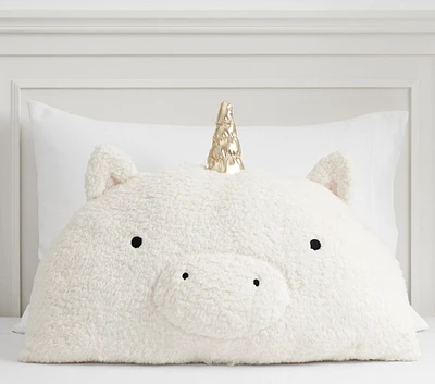 Unicorn Critter Sherpa Pillow