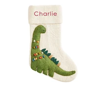 west elm x pbk Modern Dino Felt Christmas Stocking