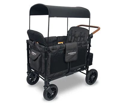 Wonderfold W4 Luxe Multifunctional Quad Stroller Wagon