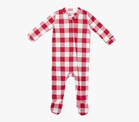 Holiday Silky Tencel Check Family Pajama Collection