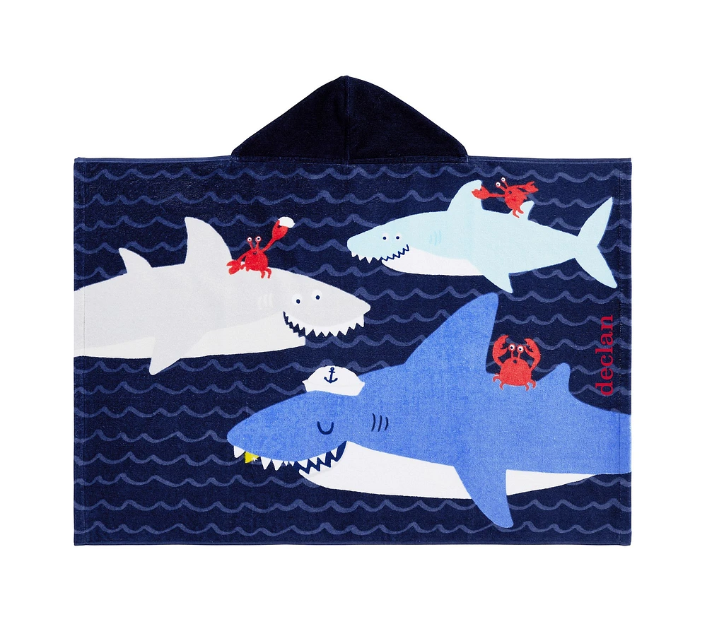 Sharks Beach Hooded Towel