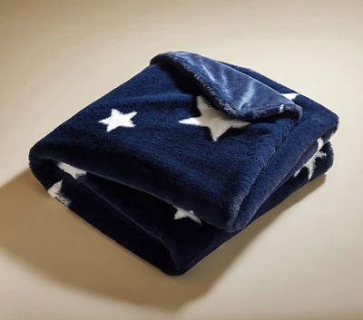 Star Faux Fur Kid Throw Blanket