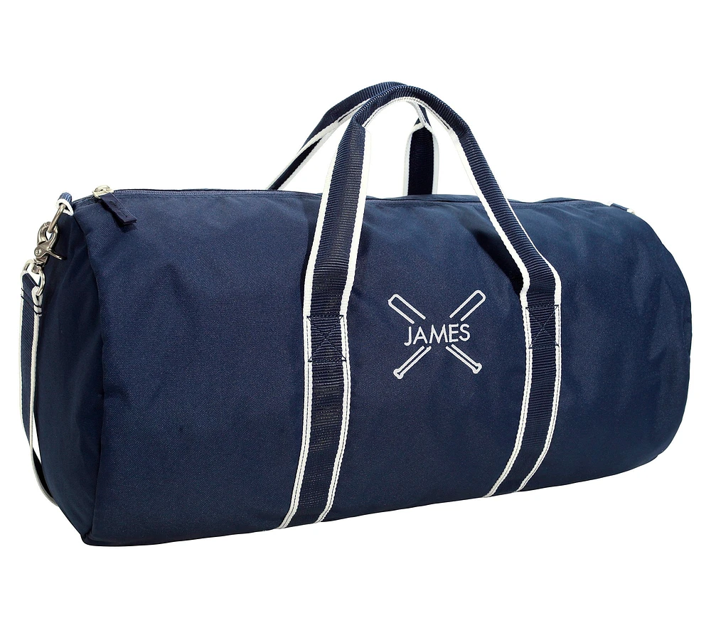 Mackenzie Navy Solid Large Duffle Bag