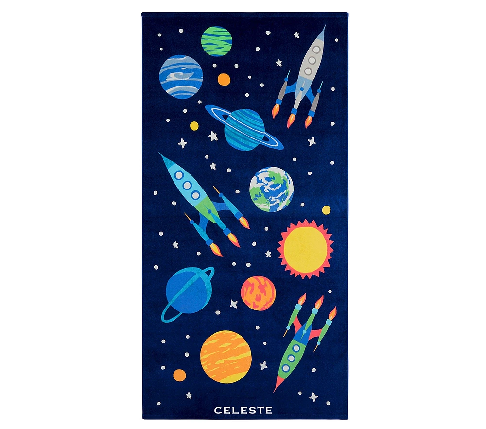 Solar System Kid Beach Towel