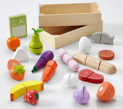 Wooden Supermarket Food Starter Set