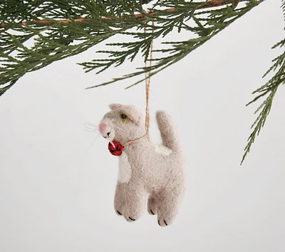 Kitty Felted Wool Ornament