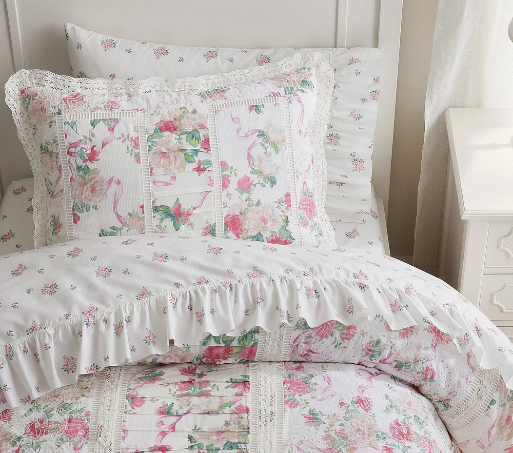 LoveShackFancy Cabbage Rose Quilt & Shams