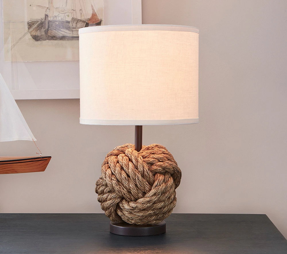 Rope Knot Table Lamp (16")