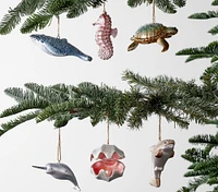 Under The Sea Mercury Ornaments, Set Of 6