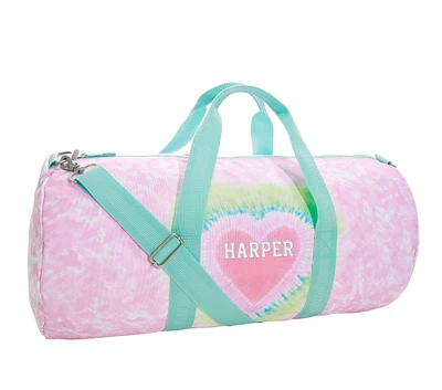 Mackenzie Pink Heart Tie Dye Duffle