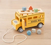 School Bus Shape-Sorter Pull Toy