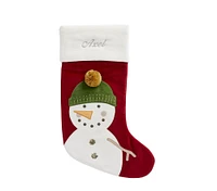 PB x pbk Snowman Classic Velvet Stockings