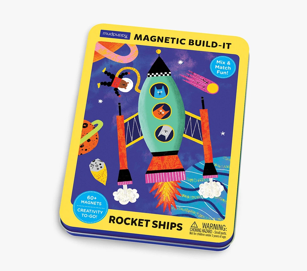 Petit Collage Magnetic Play Set: Rocket Ships