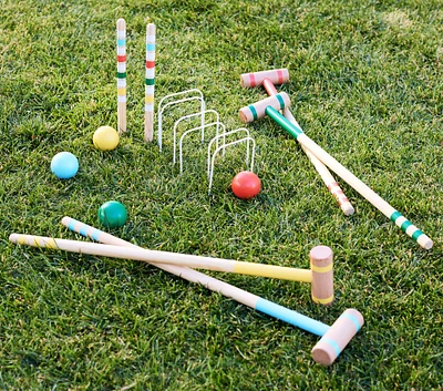 Rainbow Croquet Game Set