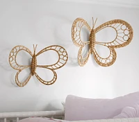 Rattan Butterflies, Set of 2