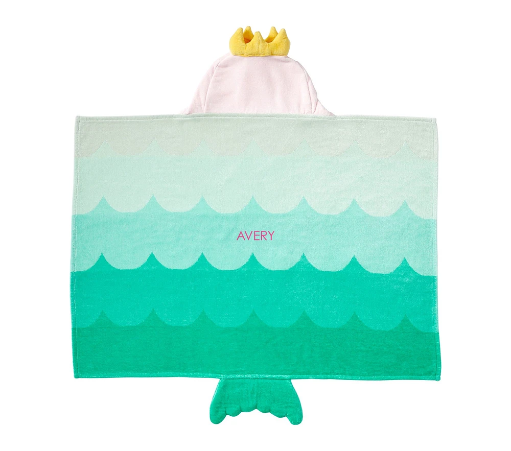 Mermaid Baby Beach Hooded Towel