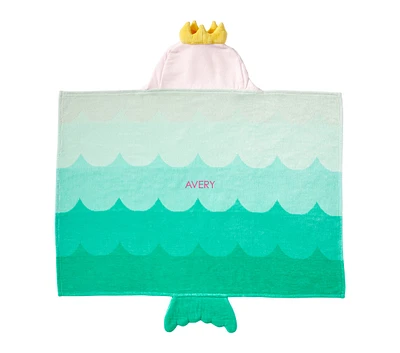 Mermaid Baby Beach Hooded Towel