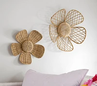 Rattan Flowers, Set of 2