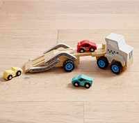 Wooden Car Transporter Vehicle