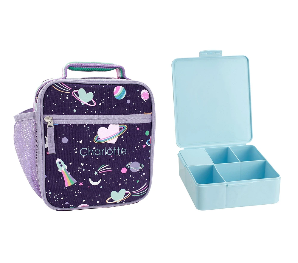 Mackenzie Rainbow Heart Galaxy Glow-in-the-Dark Lunch & Bento Bundle, Set of 2