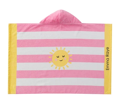 Sunshine Stripe Beach Hooded Towel