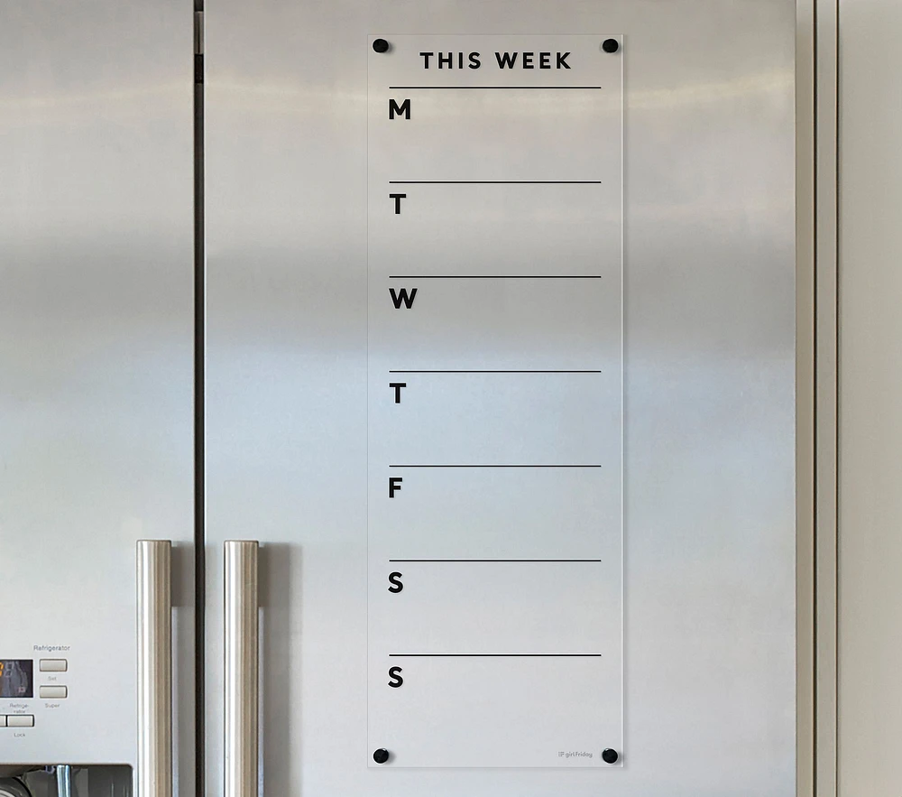 Girl Friday Weekly Fridge Calendar (23"' x 8")