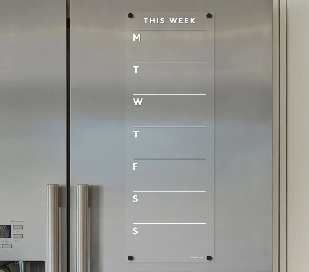 Girl Friday Weekly Fridge Calendar (23"' x 8")