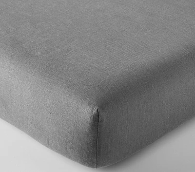 Belgian Flax Linen Crib Fitted Sheet