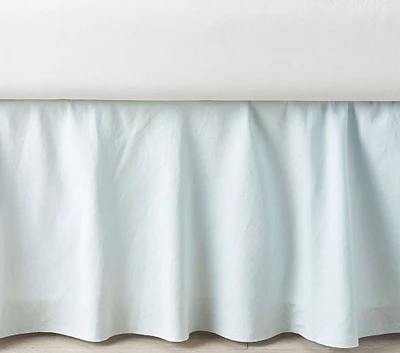 Ruffle Belgian Linen Crib Skirt