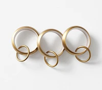 Quiet Glide Curtain Round Rings - Set of 10