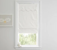 Evelyn Scalloped Valance Roman Shade