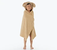 Faux-Fur Labradoodle Kid Hooded Towel