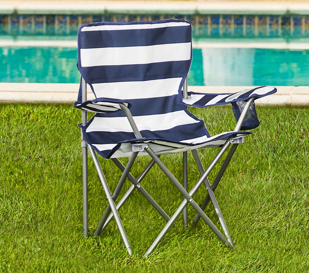 Navy Rugby Stripe Freeport Chair