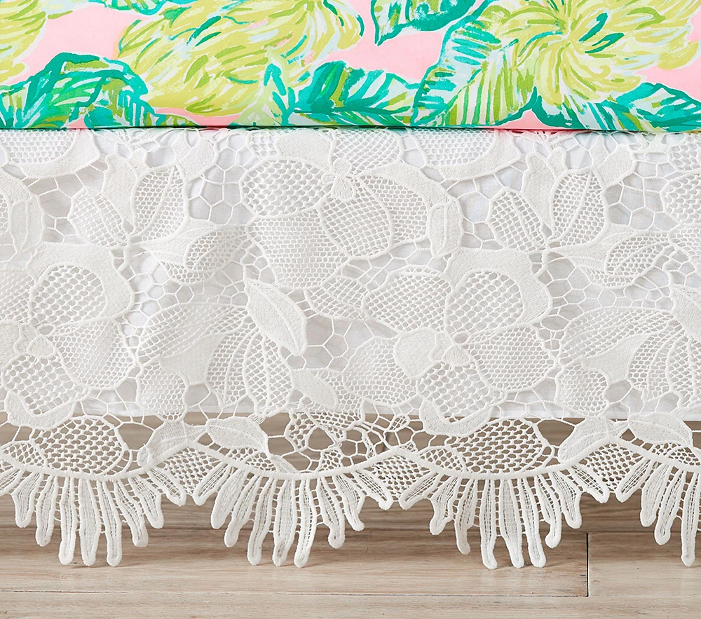 Lilly Pulitzer Eyelet Trim Crib Skirt