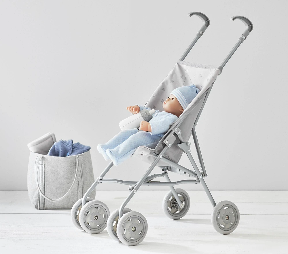 Gray Stars Umbrella Doll Stroller