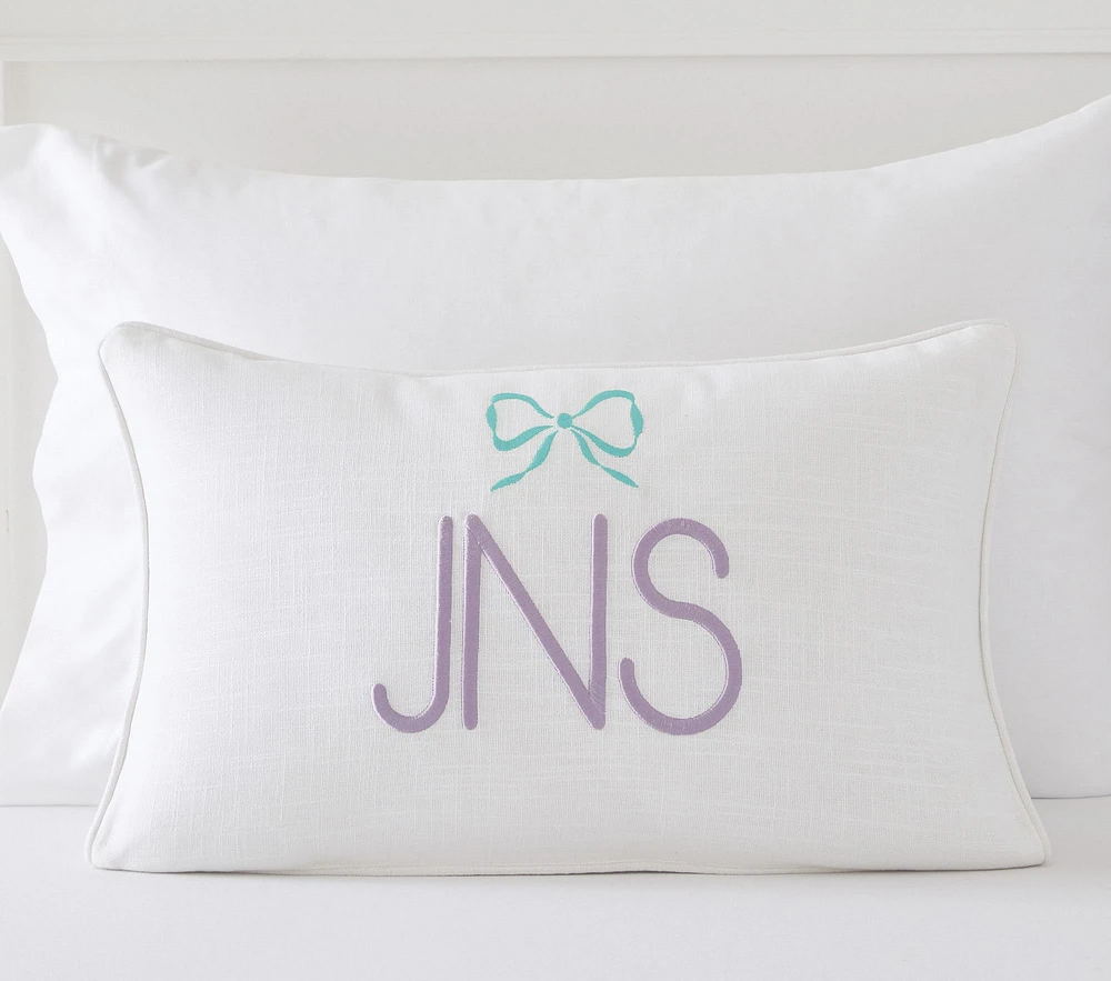 Bow Icon Personalized Pillow Cover