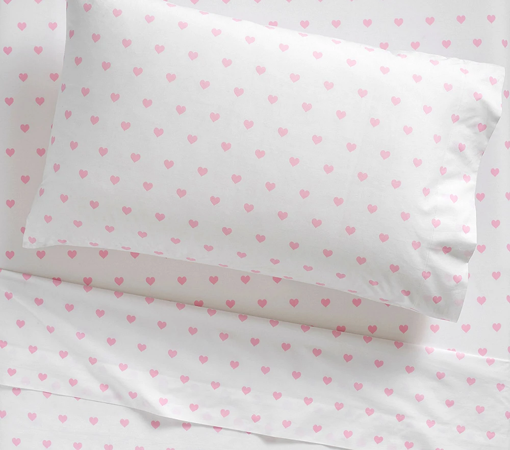 Heart Organic Sheet Set & Pillowcases