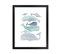 Minted® Blue Whales Wall Art by Kelsey Carlson