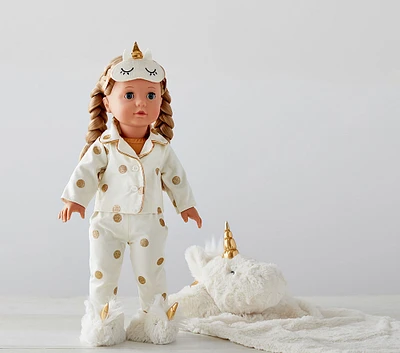 Unicorn Götz Doll With Sleepover Set