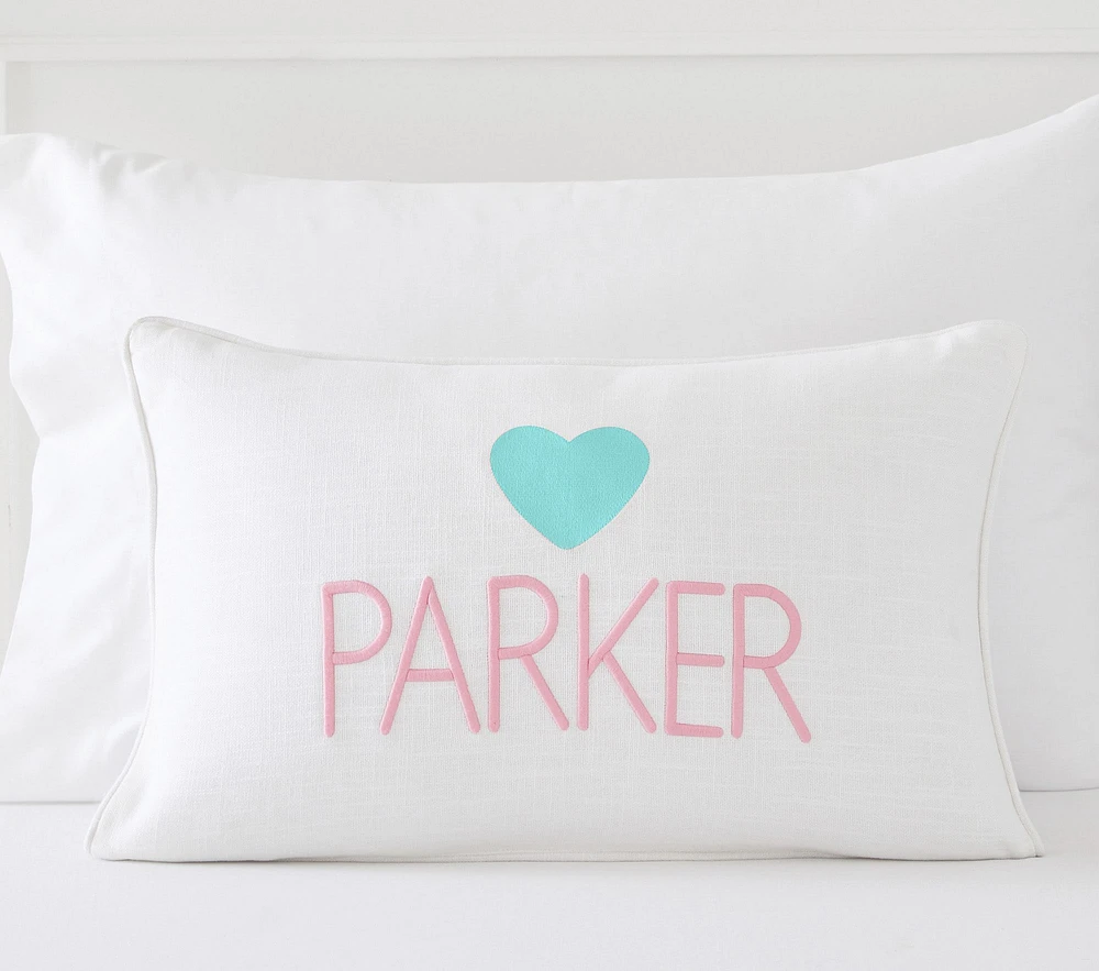 Heart Icon Personalized Pillow Cover