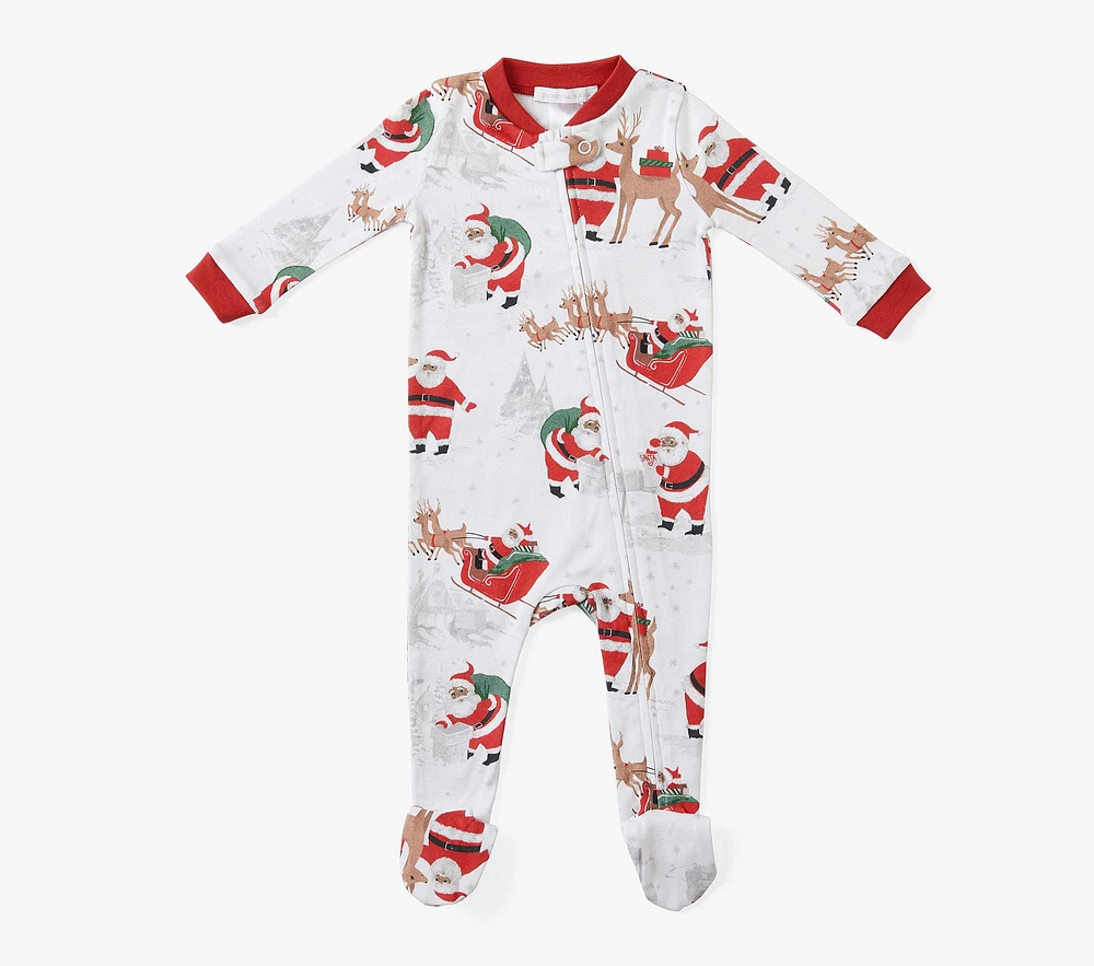 Santa Organic Baby Pajama