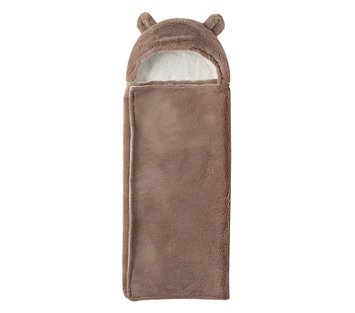 Faux-Fur Animal Baby Hooded Towels