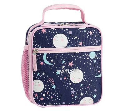 Mackenzie Pink Navy Glow-in-the-Dark Moons Lunch Boxes