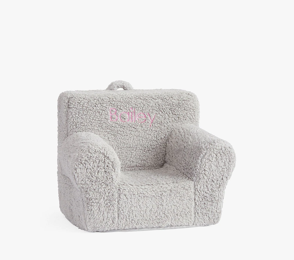 My First Anywhere Chair®, Gray Cozy Sherpa