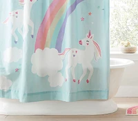 Rainbow Unicorn Shower Curtain