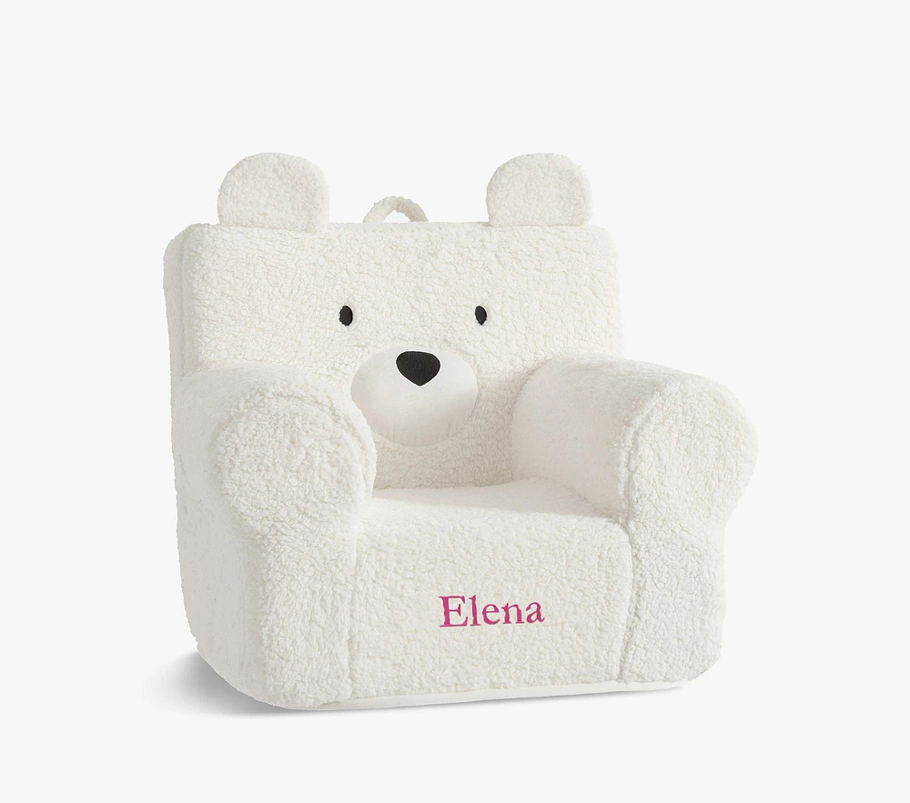 Anywhere Chair®, Ivory Sherpa Bear